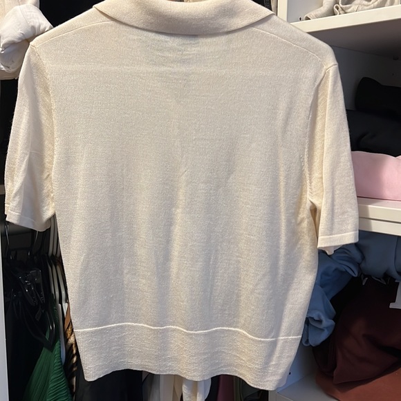 Cashmere/Silk Tie collared shirt - Picture 4 of 5